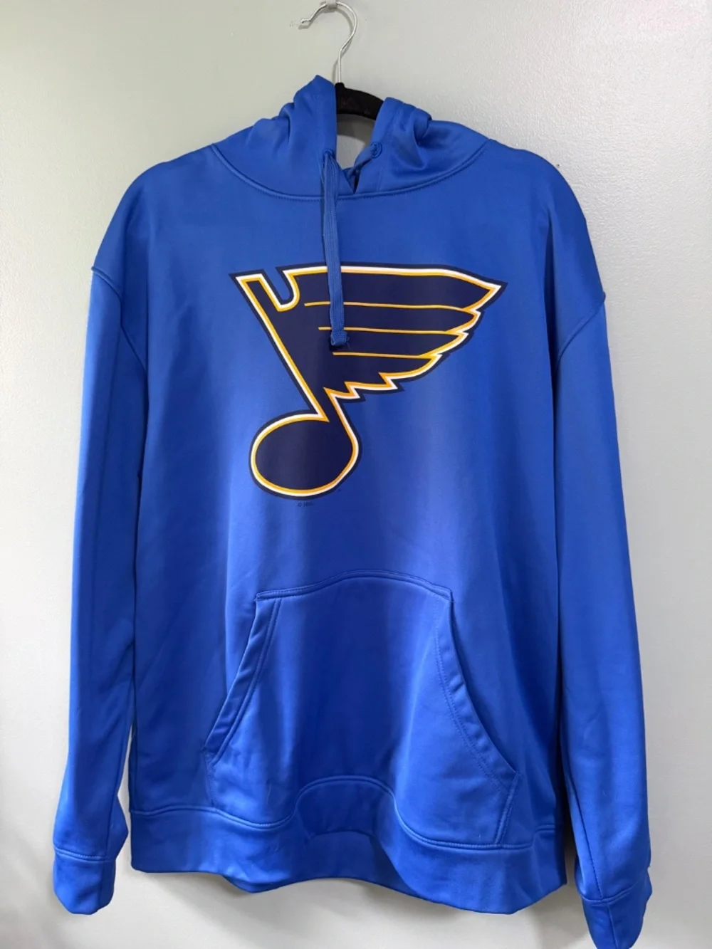 💙Champion St Louis Blues Hoodie Large 100% Polyester NHL Blue